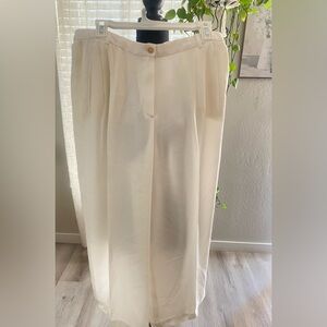 Vintage Giorgio Armani Le Collezioni Silk Blend Wide-Leg Trousers